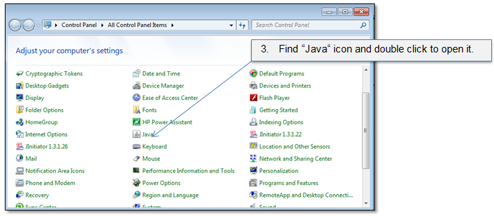 Windows Control Panel Scanner Preferences Menu Scan document
